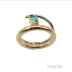 Ring mit Turmalin Gr51 Rosegold Weißgold Vorschau