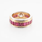 Ring mit Diamant und Rubinen Gr53 Gelbgold Platin Vorschau