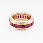Ring mit Diamant und Rubinen Gr53 Gelbgold Platin Vorschau