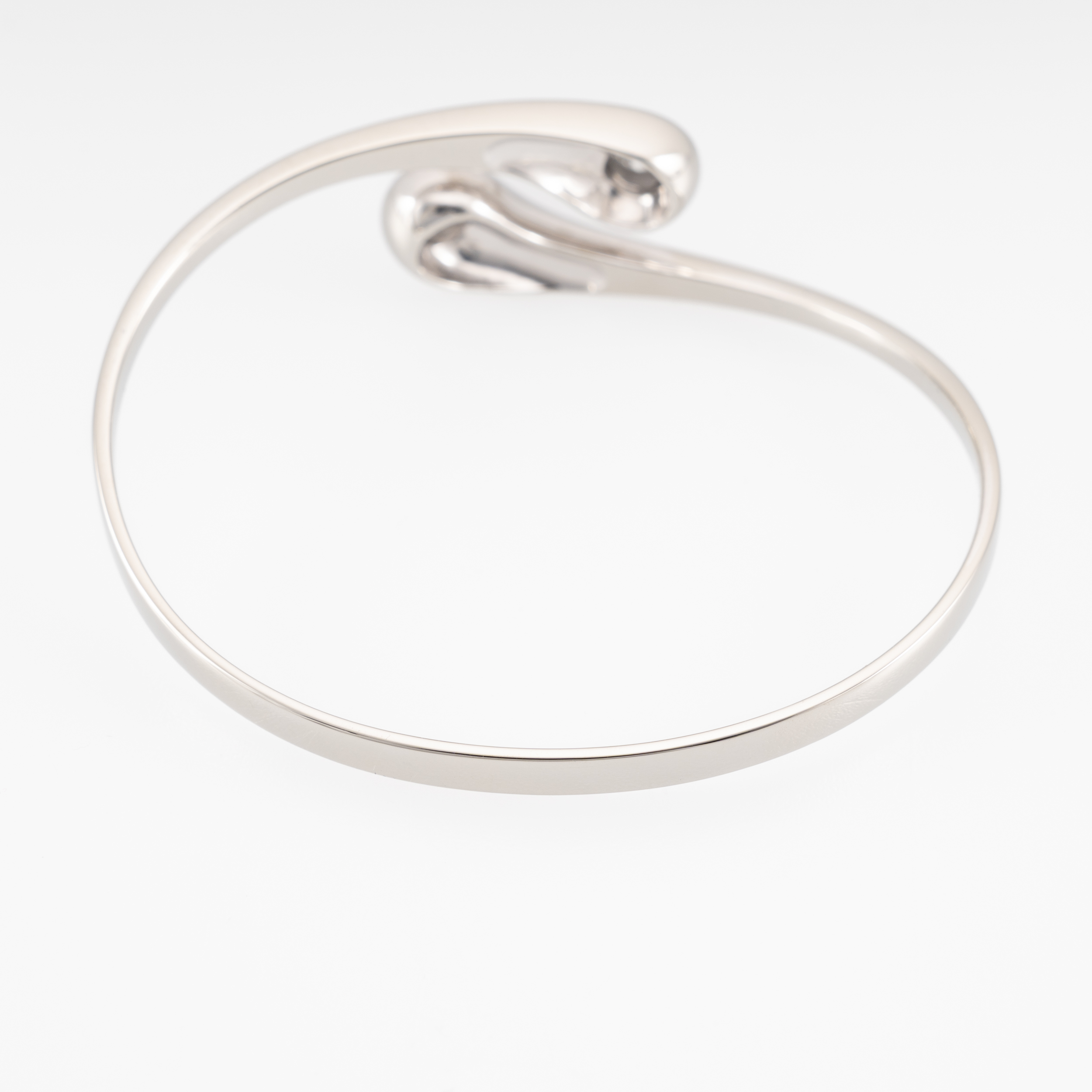 Armreif mit Diamanten 17,5cm Weißgold