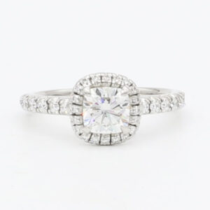 Cartier Verlobungsring mit 1,56 ct Diamanten Gr56 Platin Full Set