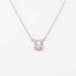 Tiffany Co Solitaire-Collier 40cm Platin inkl Etui Vorschau