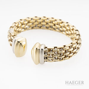 Fope Novecento Armreif 17cm Gelbgold Weißgold