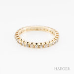 Ring mit Diamanten Gelbgold 18 Karat Vorschau