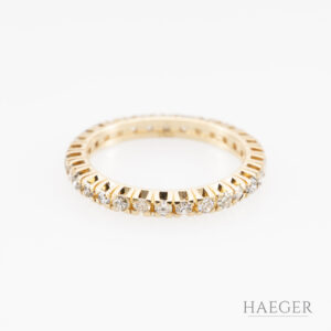 Ring mit Diamanten Gelbgold 18 Karat
