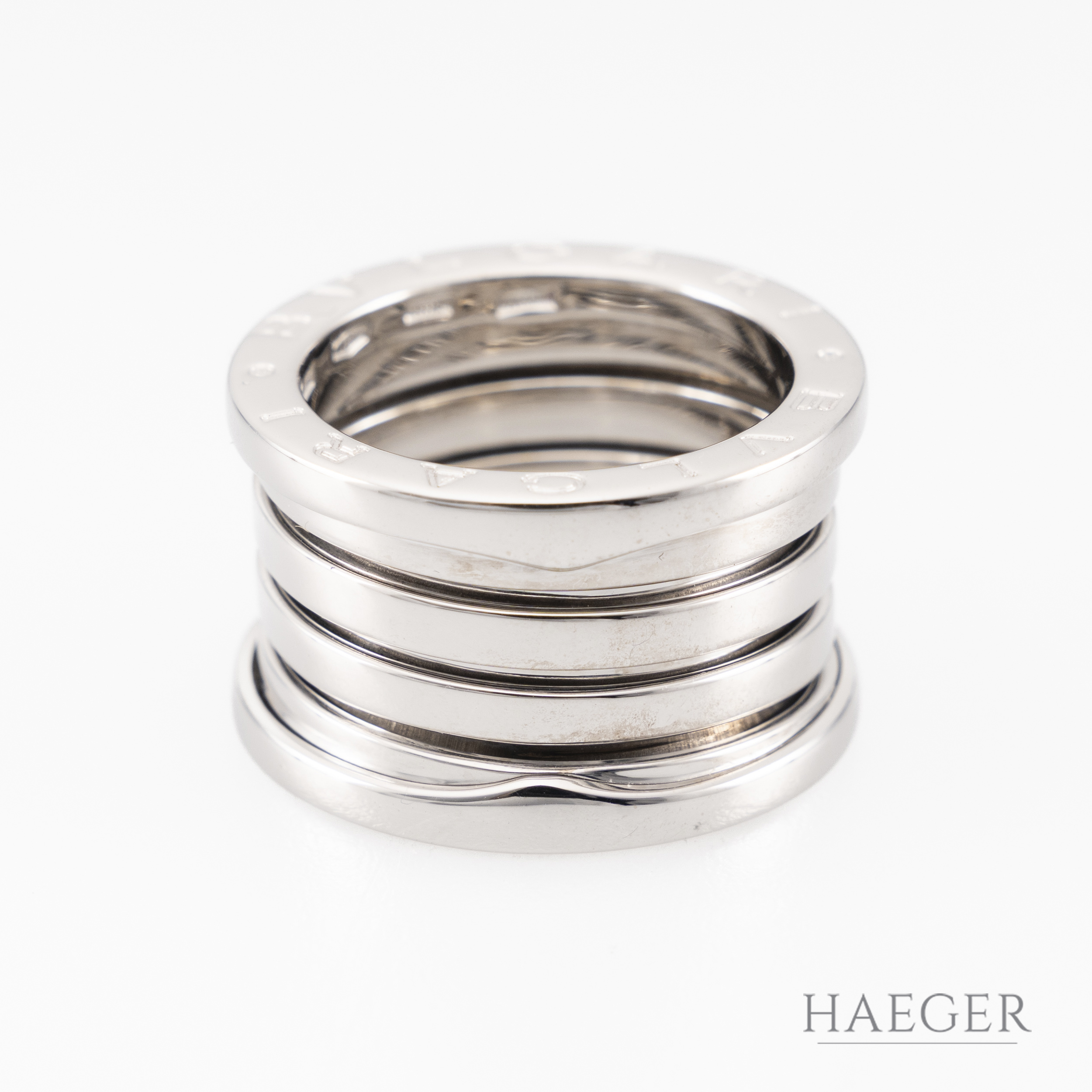 Bulgari B.zero1 4-Band Ring | Gr. 50 | 750/- Weißgold | inkl. Box