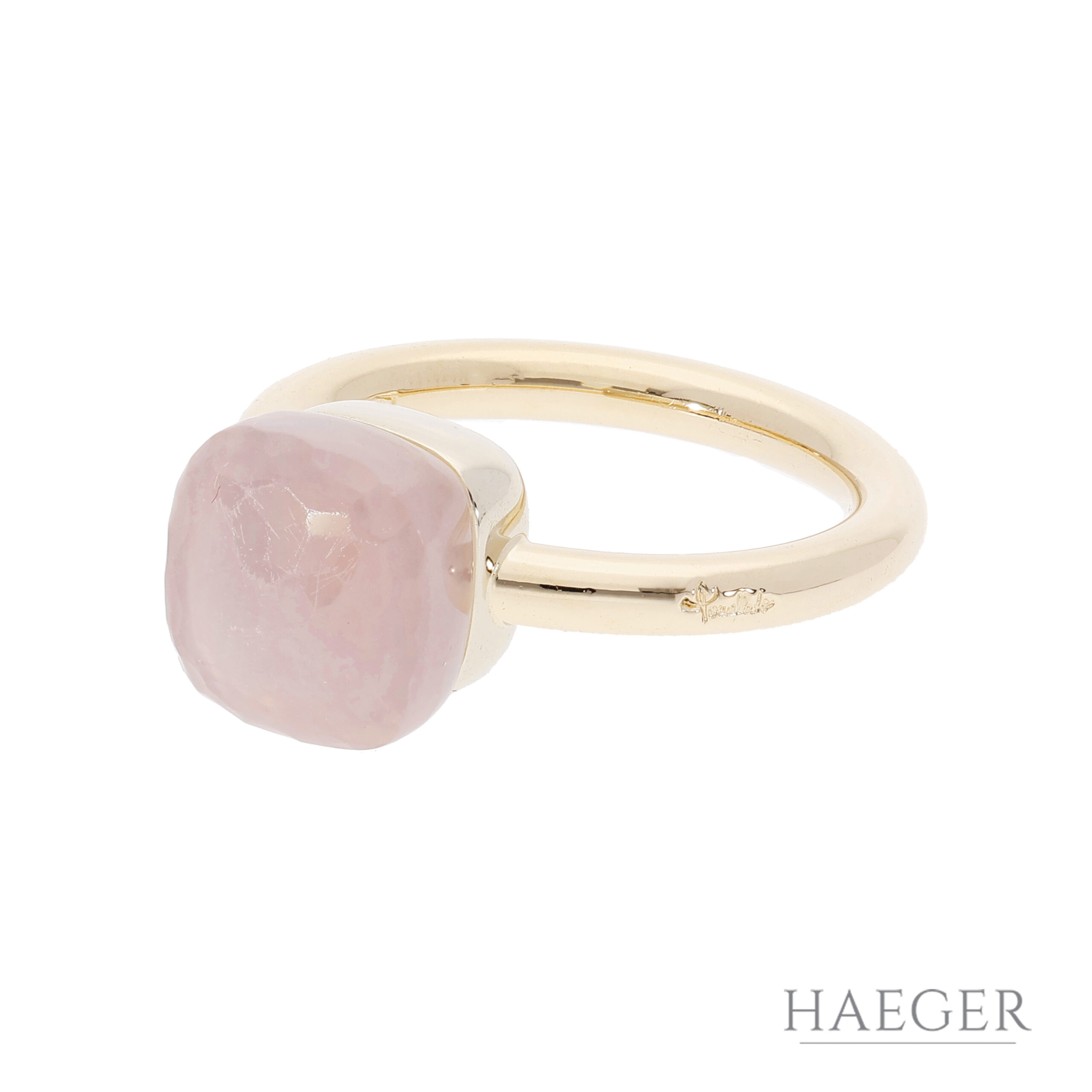 Pomellato Nudo Ring mit Rosenquarz Gr 54 Rosegold inkl Zertifikat