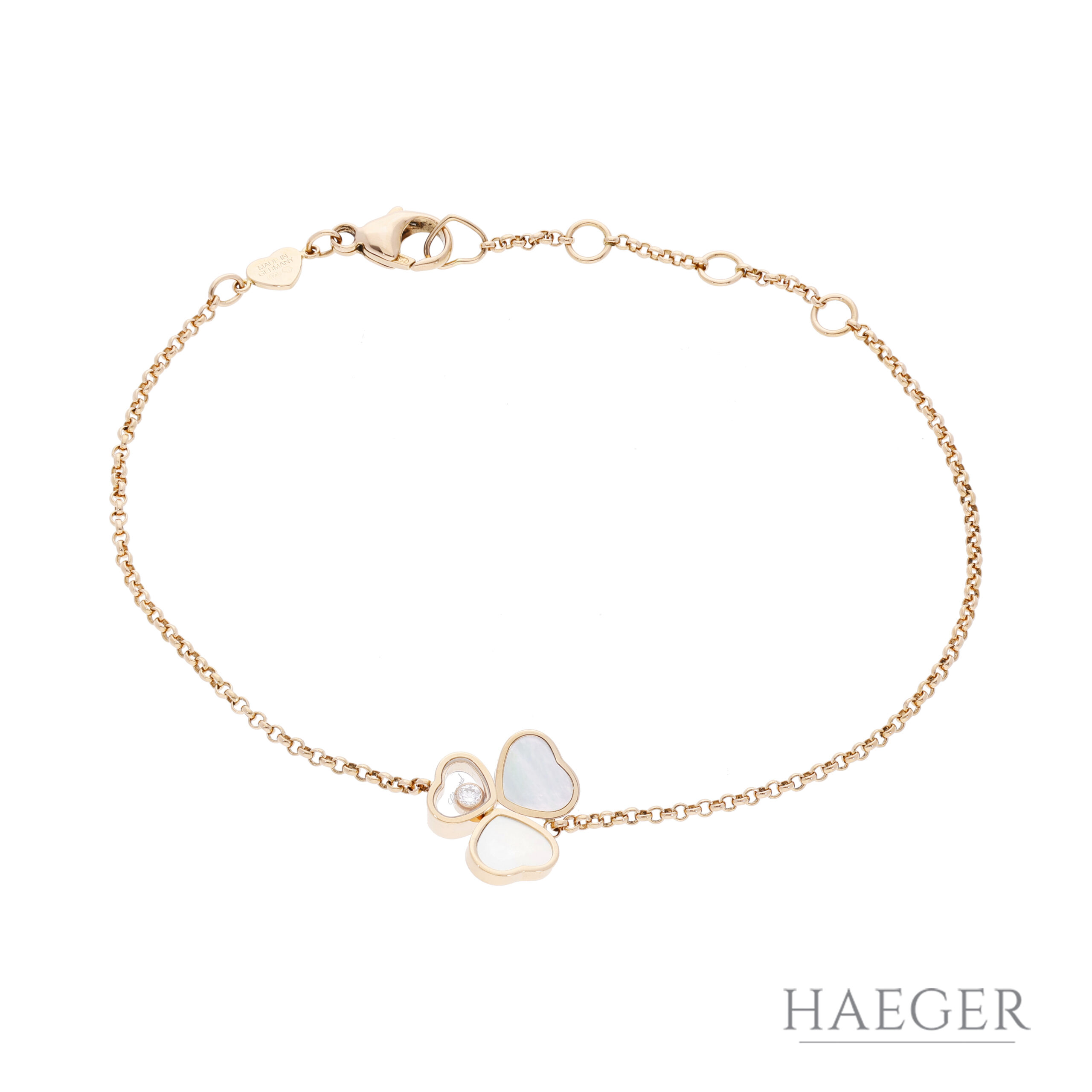 Chopard Happy Hearts Wings Armband | 19,5 cm | 750/- Roségold | inkl. Zertifikat