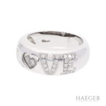 Chopard Happy Diamonds Love Ring Gr 51 Weißgold inkl Zertifikat 1995 Vorschau