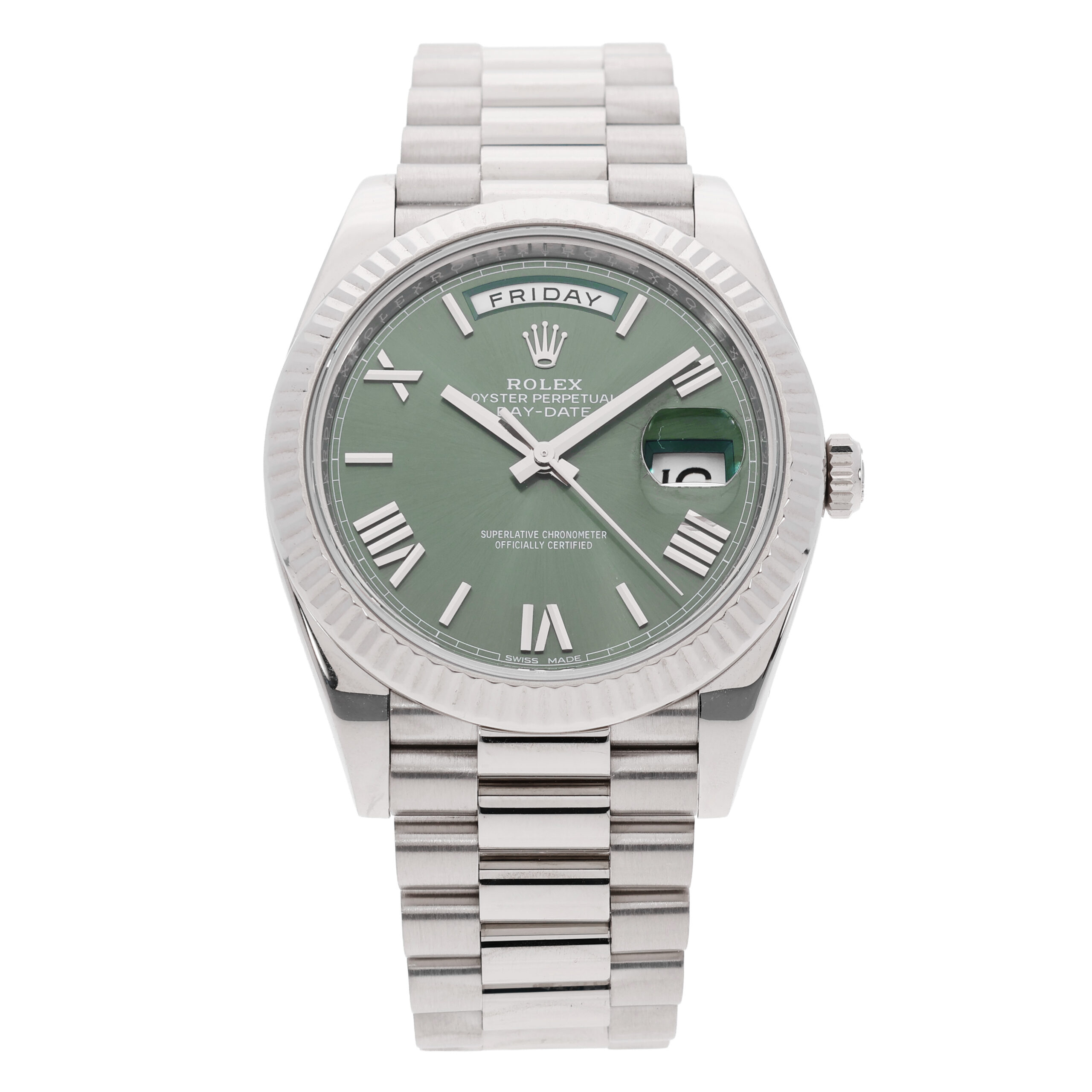 Rolex Day-Date 40 Weißgold Ref 228239 inkl Box Revision Juli 2026