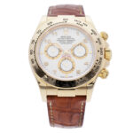 Rolex Daytona Cosmograph 40mm in Gelbgold Ref. 116518 Chronograph als Full Set mit braunem Lederband Vorschau