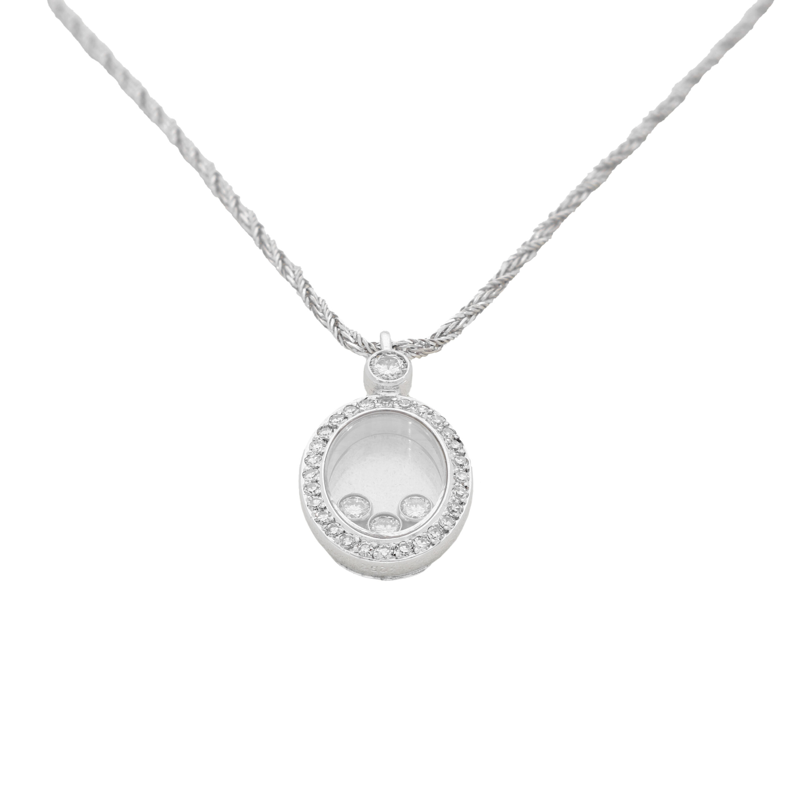 Chopard Happy Diamonds Kette 750 Weißgold