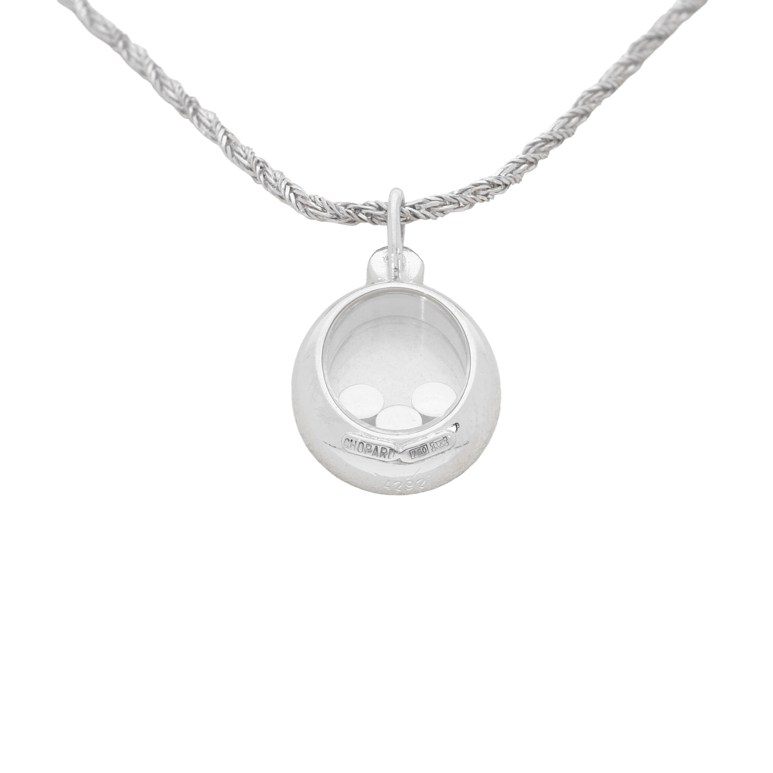 Chopard Happy Diamonds Kette 750 Weißgold