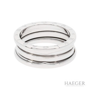 Bulgari B.zero1 2-Band Ring Weißgold 750 Größe 60