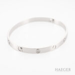 Cartier Love Armreif klassisches Modell 20cm Weißgold Full Set 2021 Vorschau