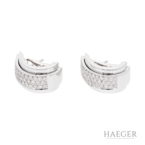Piaget Creolen mit Diamanten | 750/- Weißgold