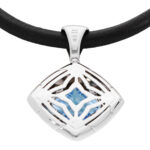 Bulgari Pyramide Collier mit Topas 48 cm Weißgold Vorschau
