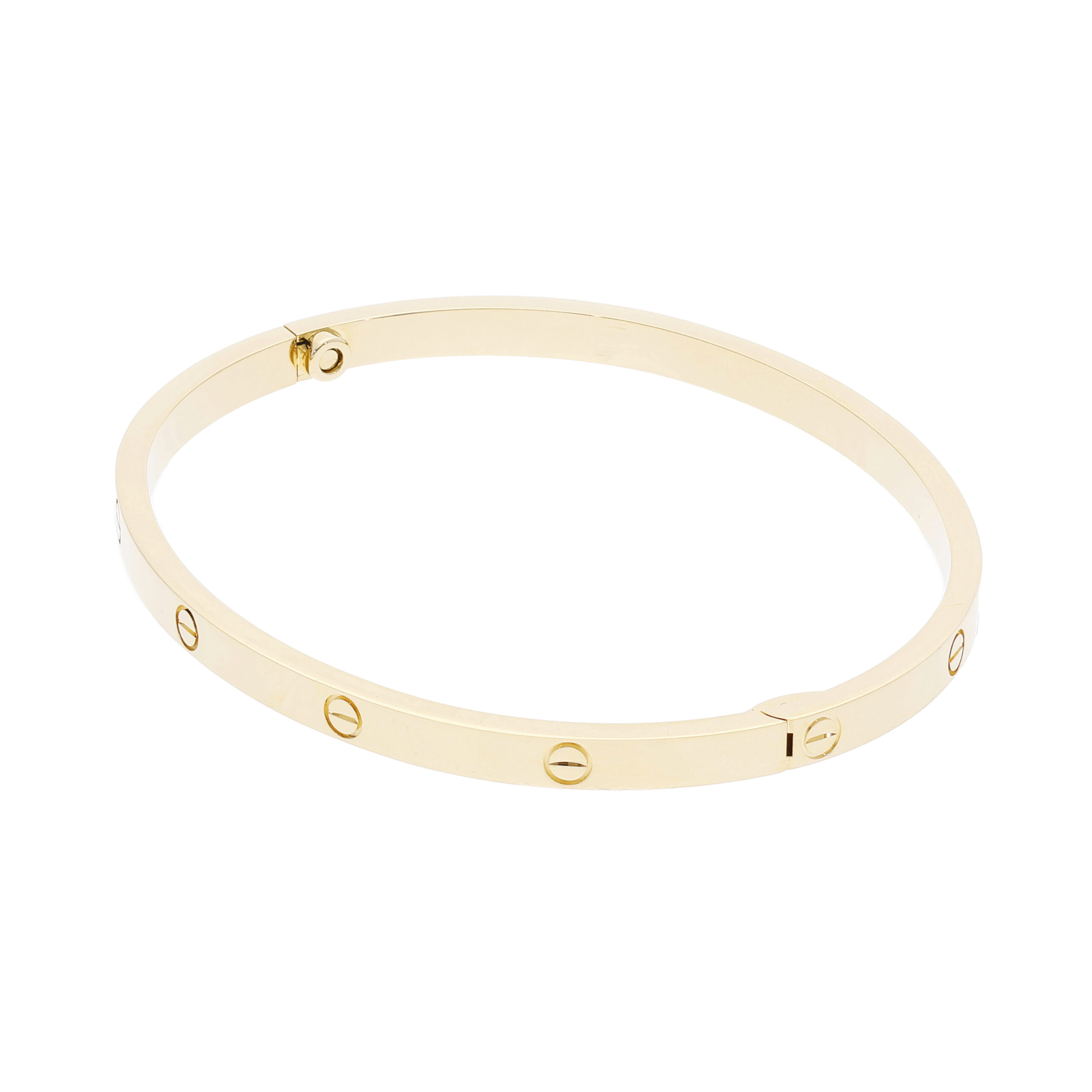 Cartier Love Armreif kleines Modell 17 cm Gelbgold Full Set 2023