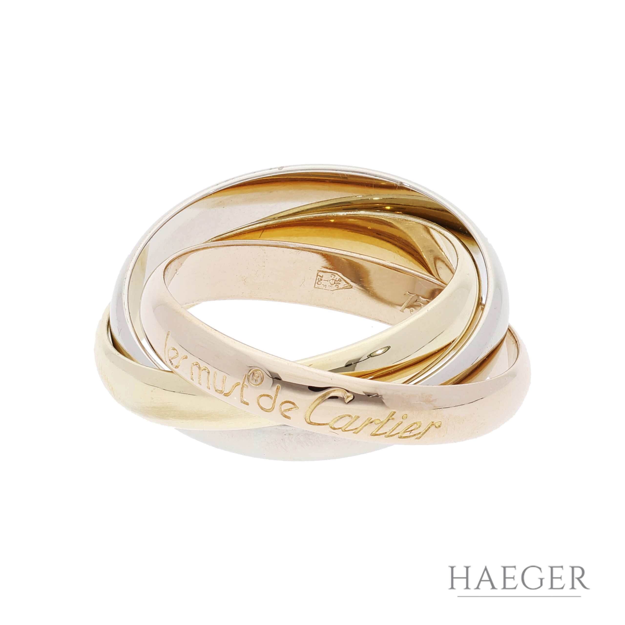 Cartier Trinity Ring klassisches Modell Gr 55 inkl Etui