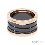 Bulgari B.zero1 3-Band Ring mit schwarzer Keramik Gr.56 Rosegold inkl Papieren 2015 Vorschau
