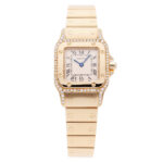 Cartier Santos Galbee mit Diamanten Gelbgold Ref 866931 inkl Box Revision Juli 2026 Vorschau