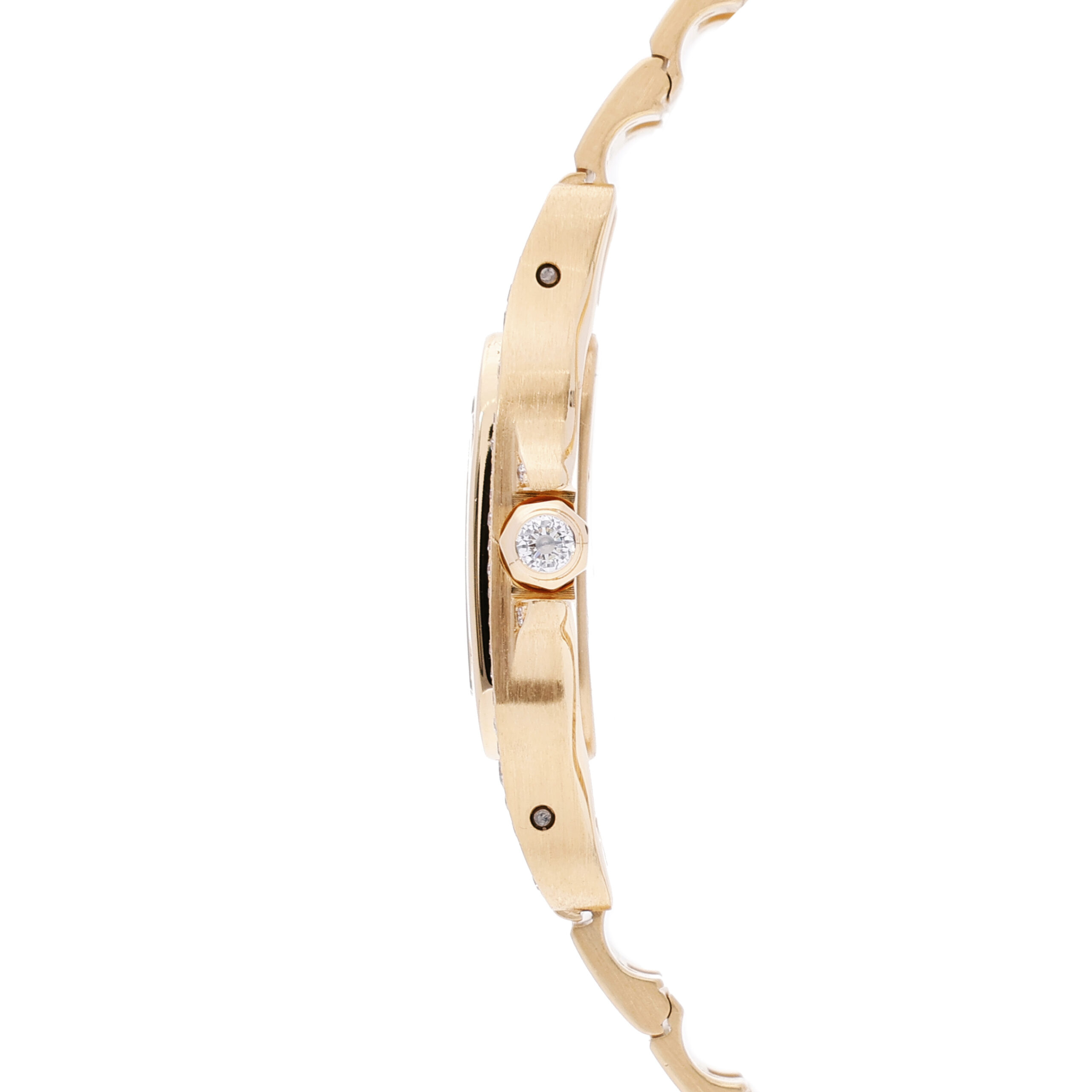 Cartier Santos Galbee mit Diamanten Gelbgold Ref 866931 inkl Box Revision Juli 2026