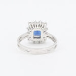 Ring mit Brillanten und Saphiren Gr 58 Weißgold Vorschau