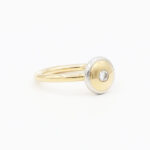 Ring mit Diamant Gr 52 Gelbgold Platin Vorschau