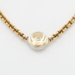 Collier mit Diamant 41 cm Gelbgold Platin Vorschau