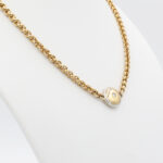 Collier mit Diamant 41 cm Gelbgold Platin Vorschau