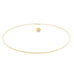 Niessing Halsreif mit Iris Kugel Anhänger 45cm Gelbgold Platin Vorschau