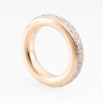 Pomellato Memoire-Ring Iconica mit Diamanten Gr 55 Rosegold Weißgold Vorschau