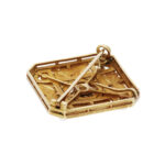 Art Deco Brosche/Anhänger mit Emaille 750 Rosegold Vorschau