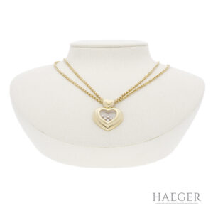 Chopard Happy Diamonds Collier doppelreihig 42 cm Gelbgold