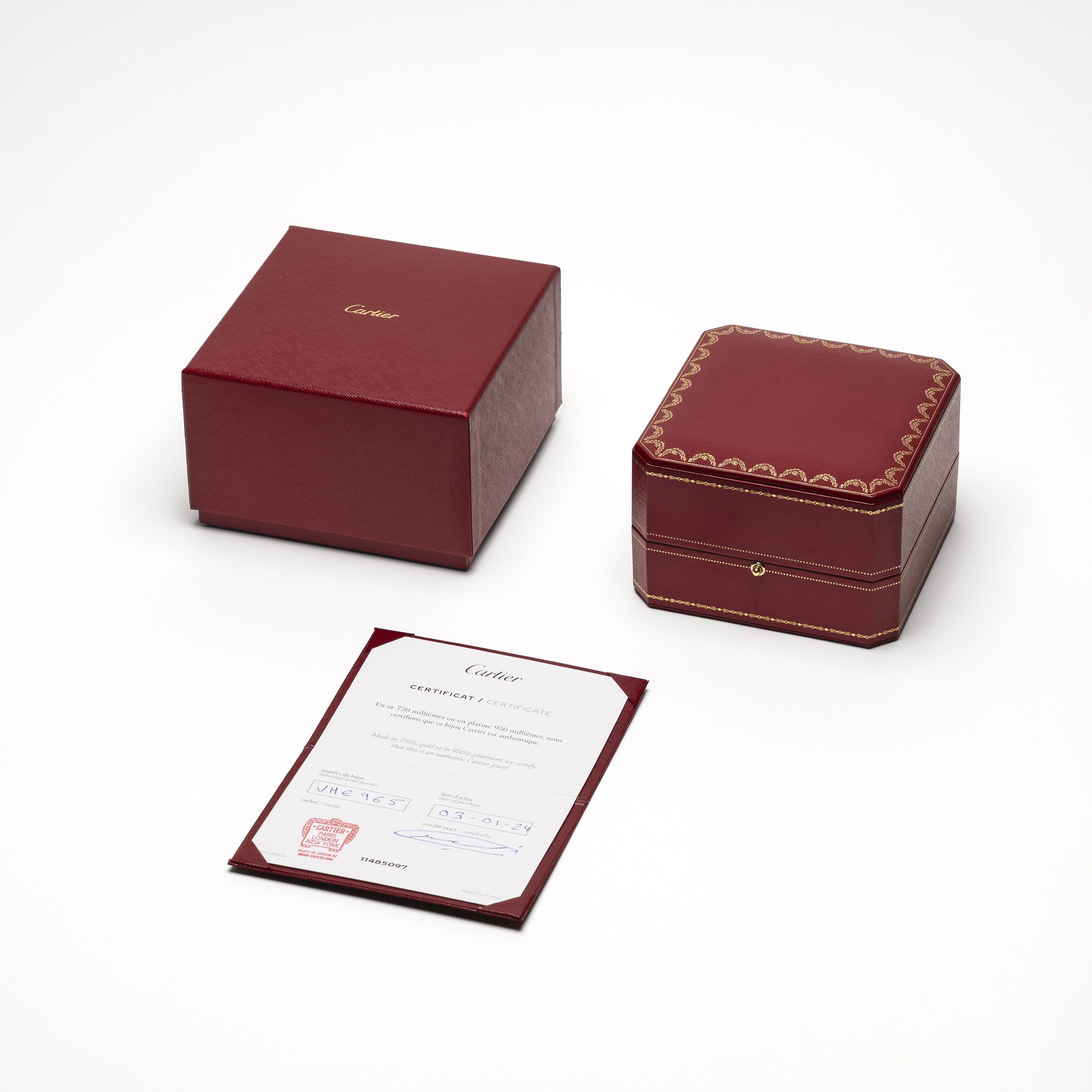 Cartier Juste un Clou Armreif klassisches Modell 19 cm Weißgold Full Set 2024