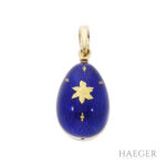 Faberge Ei Clip-Anhänger mit Emaille Gelbgold Full Set Vorschau