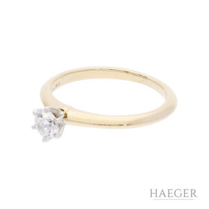 Tiffany Co Solitaire-Ring Gr 50 Rosegold Platin inkl Zertifikat