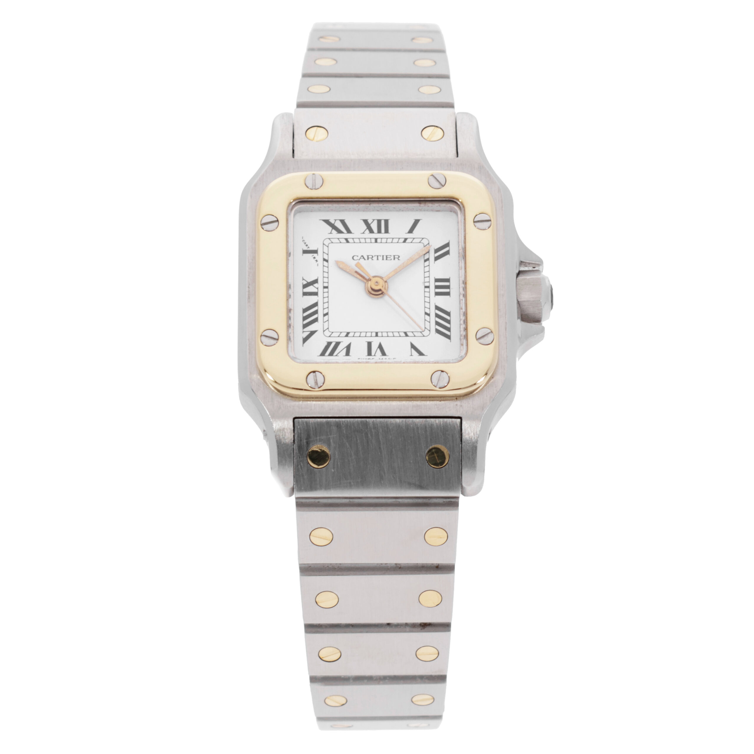 Cartier Santos Uhr Stahl Gelbgold