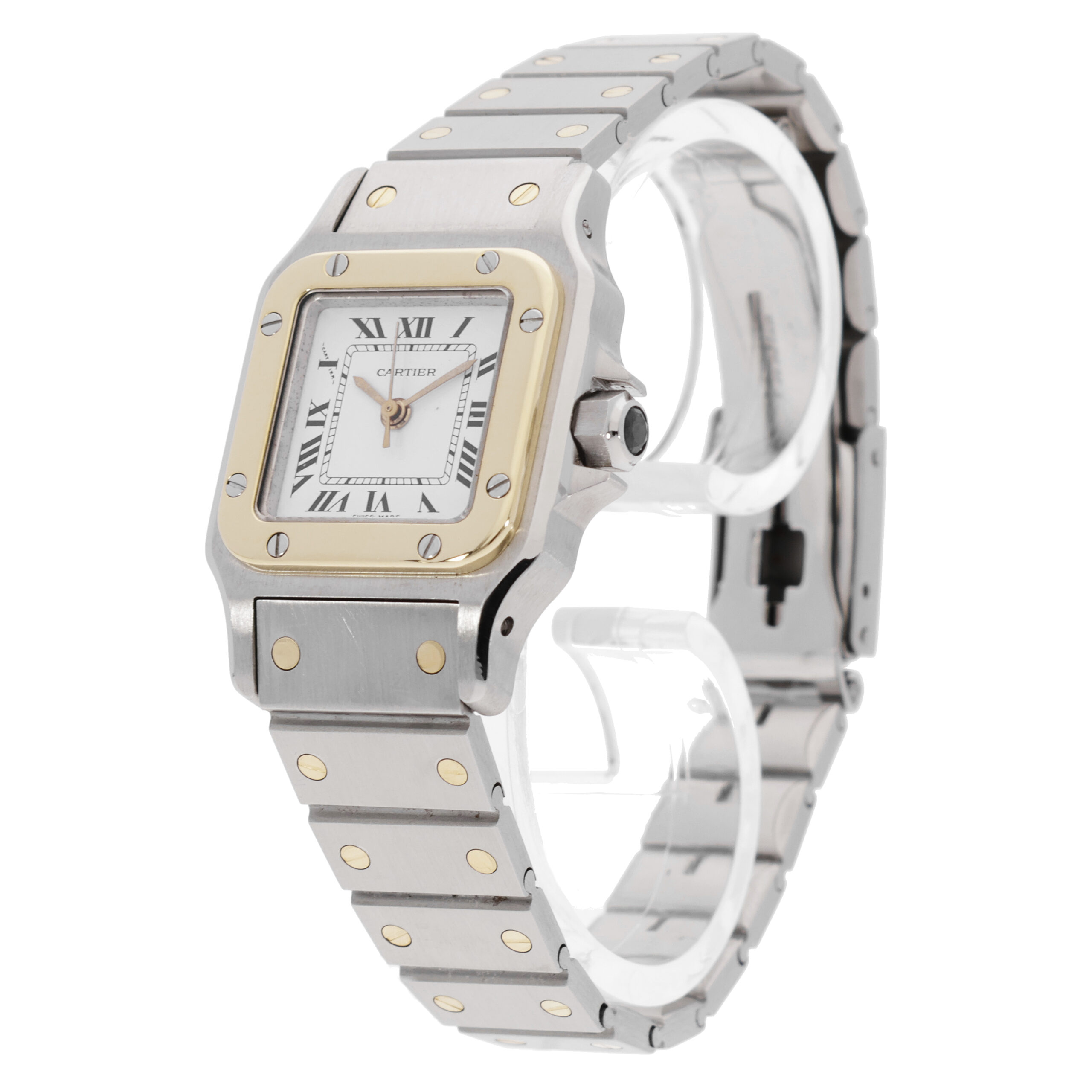 Cartier Santos Uhr Stahl Gelbgold