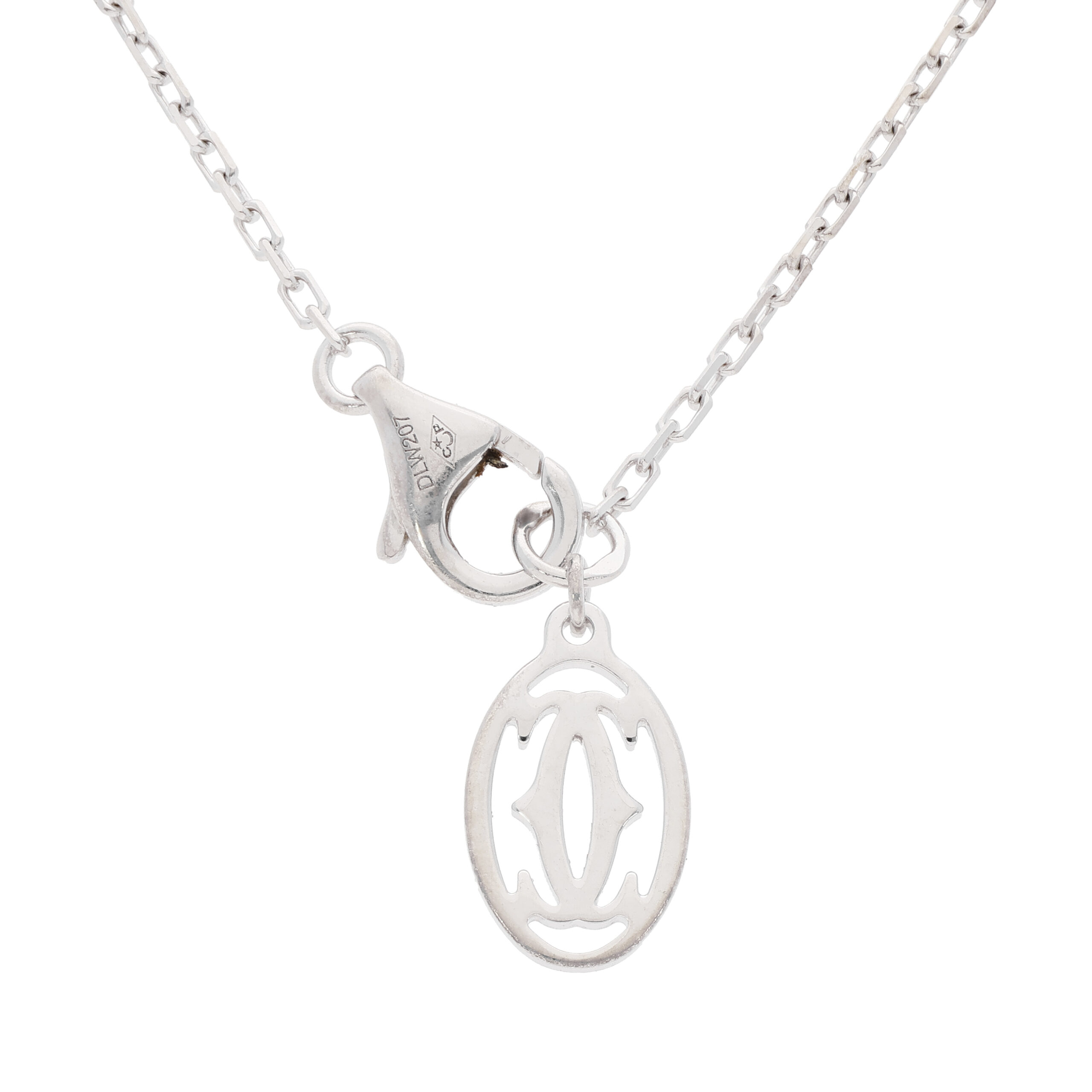 Cartier dAmour Solitaire-Collier kleines Modell Weißgold Full Set 2017