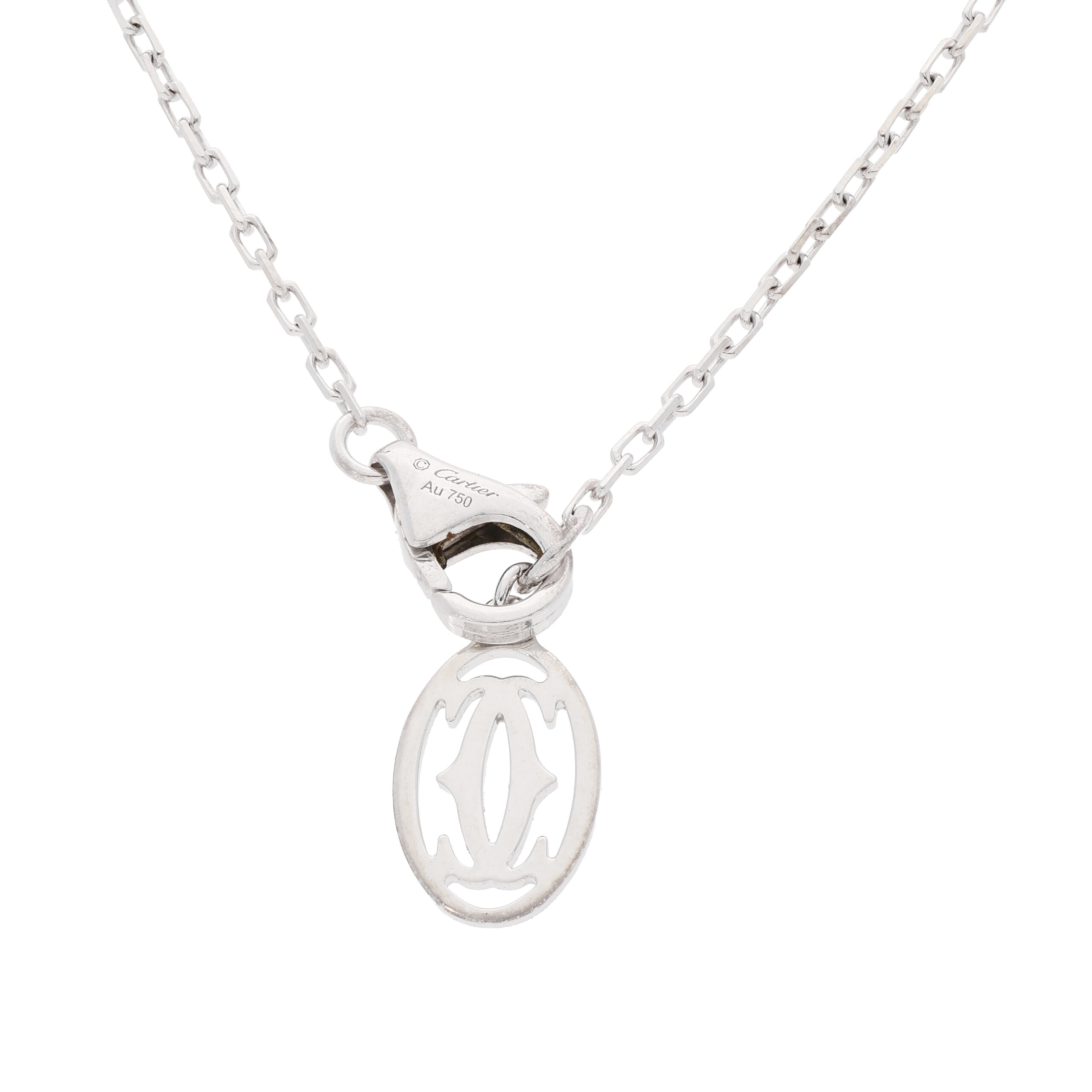 Cartier dAmour Solitaire-Collier kleines Modell Weißgold Full Set 2017