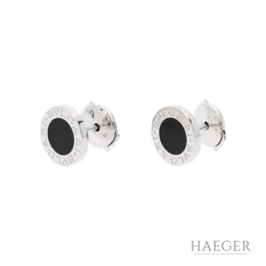 Bulgari Ohrstecker mit Onyx Weißgold Full Set 2020