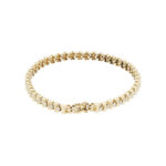 Tennisarmband mit 1 ct Diamanten 18 cm Gelbgold Vorschau