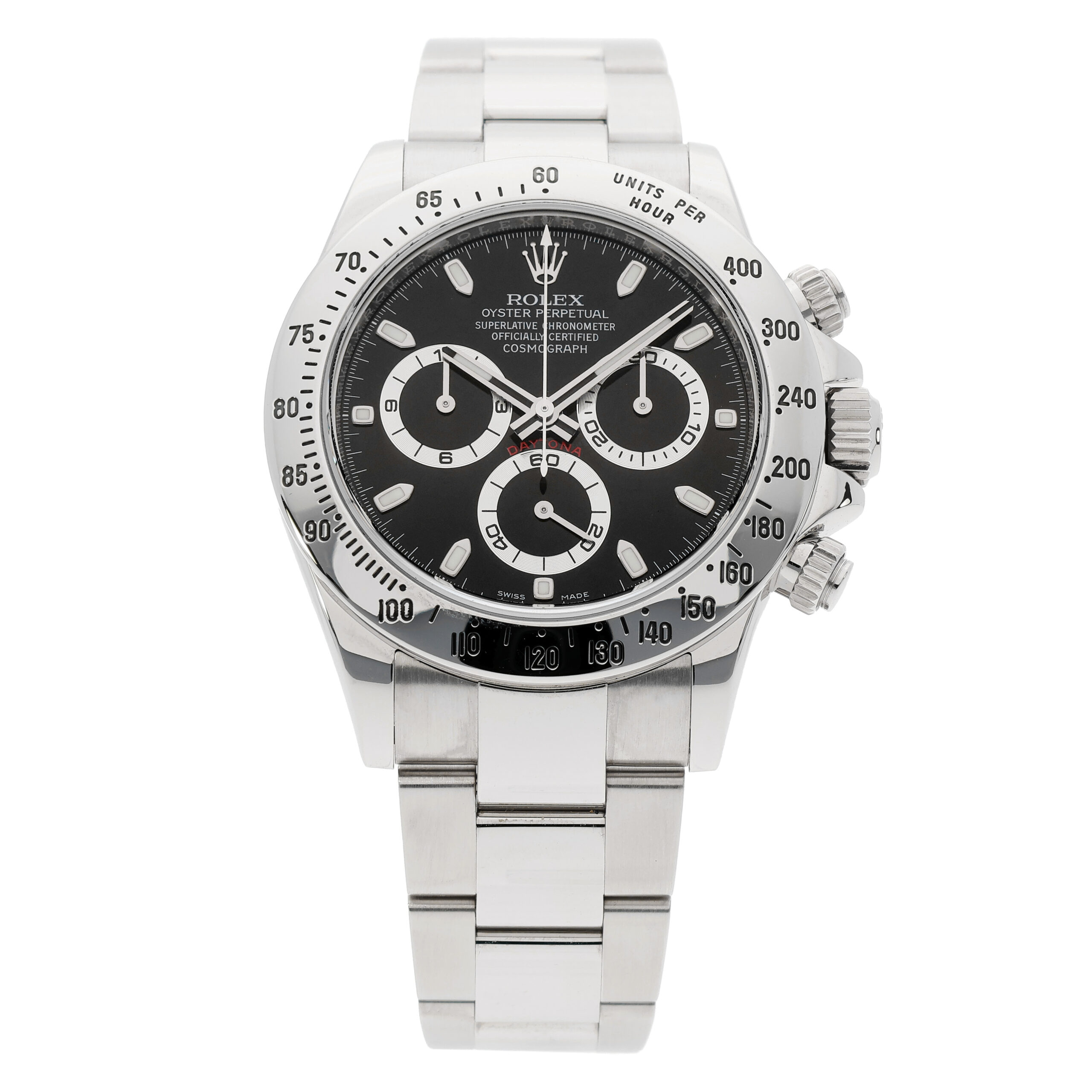 Rolex Daytona 40 mm Edelstahl Ref 116520 inkl Papiere 2016