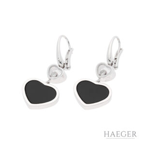 Chopard Happy Hearts Kette mit Onyx | 750/- Weißgold