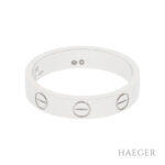 Cartier Love Ring kleines Modell Gr 50 750/- Weißgold Full Set 2023 Vorschau