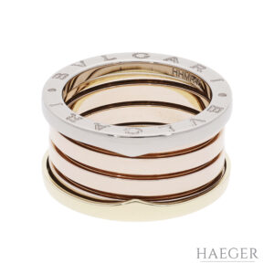 bulgari b zero ring tricolor 18 Karat