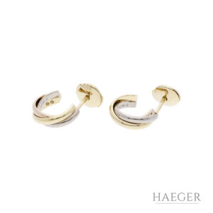 cartier trinity creolen tricolor 18K