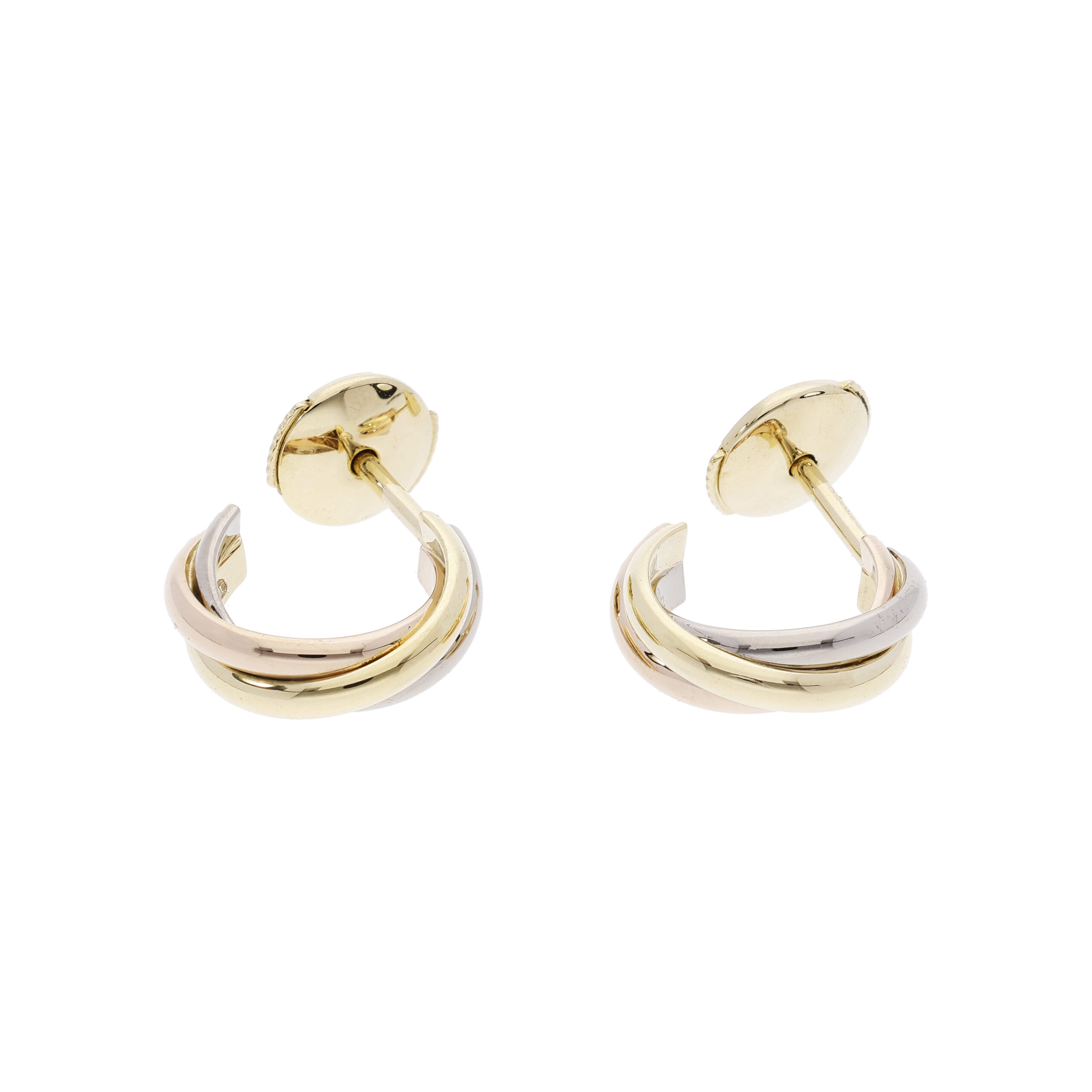 cartier trinity creolen tricolor 18K