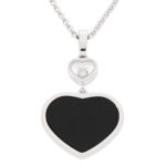 Chopard Happy Hearts Kette mit Onyx | 750/- Weißgold Vorschau